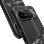 Nova SS Phone Case, Black 68 Muscle Car Silver Stripe Studio Cover