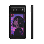 Melancholy Anime Girl Phone Case Vaporwave Tough Case