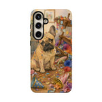 Guilty French Bulldog Phone Case, Confetti Watercolor Cover