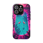 Neon Flamingo Pool Vaporwave Art Tough Phone Case