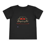 1969 Camaro SS Toddler T-Shirt – Black with Red Stripes Muscle Car Tee