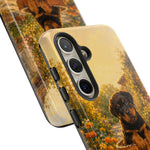 Rottweiler Puppy in Flower Pot Tough Case | Floral Dog Phone Cover