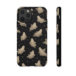 Vintage Ghost Pattern phone case | Halloween spooky stars design