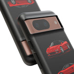 Red NSX Sports Car Phone Case Tough JDM 90s Classic Car Gift