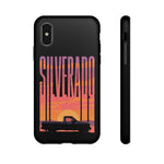 Silverado sunset truck Phone Case | Retro pickup silhouette