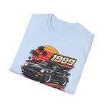 1989 Porsche 911 Turbo Cabriolet Graphic T-Shirt — Retro Racing Car Tee