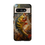 Peacock Bass Strike Phone Case Freshwater Fishing Gift for Anglers