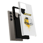 Z06 Corvette Phone Case, Yellow Sketch Reveal Chrome Cover