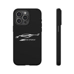 White C8 Z06 Phone Case for Chevy Fans, Tough Protective Cover