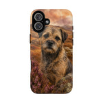 Border Terrier Earthy Watercolor Art Tough Phone Case