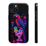 Neon Parrot Cocktails phone case | Tough Cases