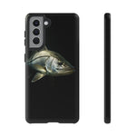 Snook Fishing Phone Case, Saltwater Portrait Black Cover, Gift