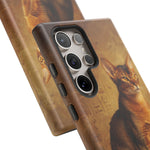 Abyssinian Warm Ticked Portrait Art Tough Phone Case