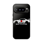 R34 Skyline Japanese Flag Race Car Phone Case | JDM GT-R Tough Cover