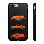 350Z Orange Triview Phone Case Classic Car Illustration