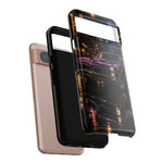 67 GTO Phone Case Purple, Rainy City Night Muscle Car Tough Cover