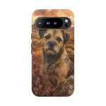 Border Terrier Earthy Watercolor Art Tough Phone Case