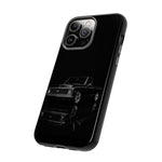 Black Classic C10 Truck Phone Case | Vintage Pickup Reflection, Minimal Auto Design