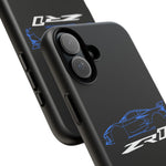 Blue C8 ZR1 Phone Case for Supercar Enthusiasts