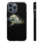 Snook Fishing Phone Case, Saltwater Portrait Black Cover, Gift