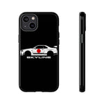 R34 Skyline Japanese Flag Race Car Phone Case | JDM GT-R Tough Cover