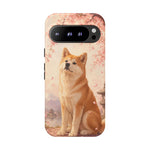 Akita Cherry Blossom Phone Case Sakura Dog Lover Gift