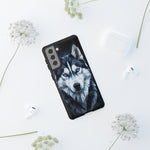 Siberian Husky Geometric Diamond Art Tough Phone Case
