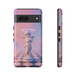 Praying Cherub Statue halo Vaporwave Aesthetic phone case
