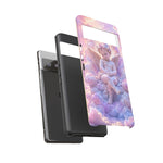 Cherub Cloud Throne Phone Case, Pastel Marble 3D Render Cover