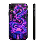 Neon Dragon Smoke Trail Vaporwave Art Tough Phone Case