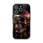 Chrome Skull Sunset Reflection Phone Case Tough Cover Gift