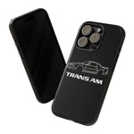 Third Gen Trans Am outline car Tough Phone Case racing graphic