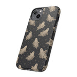 Vintage Ghost Pattern phone case | Halloween spooky stars design