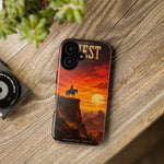 Western Sunset Cowboy Phone Case | Rugged Protective Cover