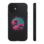 Great Dream Wave Circular Badge Vaporwave Phone Case – Japanese Aesthetic