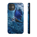 Sailfish Bait Ball Hunt Phone Case Saltwater Fishing Gift for Anglers