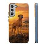 Rhodesian Ridgeback African Savanna Art Tough Phone Case