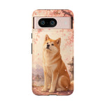 Akita Cherry Blossom Phone Case Sakura Dog Lover Gift