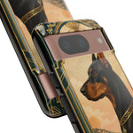 Doberman Art Deco 'La Dolce Vita' Phone Case | Vintage Dog Design