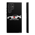 R34 Skyline Japanese Flag Race Car Phone Case | JDM GT-R Tough Cover