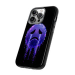 Glitch Sad Face Phone Case, Anime Melt Static Tough Cover
