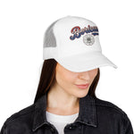Boricua Hat Vintage Cursive Cap – Maga Flower Badge – Puerto Rico Diaspora Pride Gift