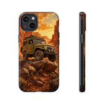 Land Cruiser FJ40 Classic 4x4 Red Rock Canyon Art Tough Phone Case