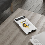 Z06 Corvette Phone Case, Yellow Sketch Reveal Chrome Cover