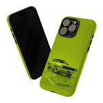 Green Cuda Muscle Car phone case for Gear Heads