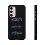 1970 Chevelle SS Phone Case Blue, Three-View Vector Tough Cover