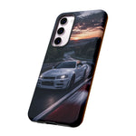 Skyline GT-R R34 White Nurburgring Speed Art Tough Phone Case