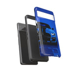 Blue Mustang Art Phone Case, GT500 American Muscle Car Tough Cover for Men