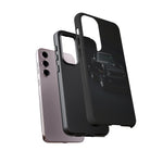 Black 1970 Nova SS Studio Front Tough Phone Case for Muscle Car Fans