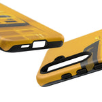 Yellow Skyline Phone Case, R34 GTR 90s JDM Legend Tough Cover for Men Gift